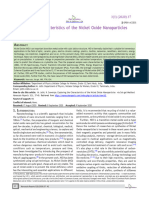 Exploring The Characteristics of The Nickel Oxide Nanoparticles Via Sol-Gel Method