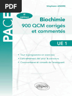 PACES Biochimie 900 QCM Corrigés Et Commentés Taille Reduite