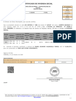 Certificado Vivienda Social - Los Notros 1580