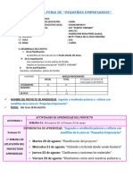 Informe de La Feria de Pequeños Empresarios