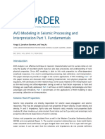 AVO Modeling in Seismic Processing and Interpretation Part 1. Fundamentals - CSEG RECORDER