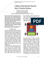 A Detailed Motor Selection For Electric Vehicle Traction System