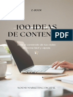 100 Ideas de Contenido - Noemi Marketing Digital