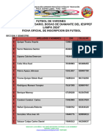 Ficha de Inscripcion de Jugadores Torneo