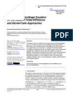 Solving The Schrodinger Equation On The Basis of Finite-Difference and Monte-Carlo Approaches