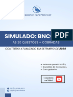 SIMULADO BNCC 2024 - 20 Questões + Cobradas (Prof Joel) )