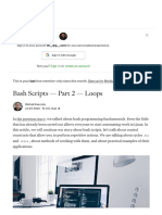Bash Scripts - Part 2 - Loops. in The Previous Story, We Talked About - by Mikhail Raevskiy - Introduction Into BASH - Medium