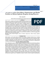 The Role of Illness Surveillance Organizations and Health Facilities in Malaria Epidemic Response During Disasters (WWW - Kiu.ac - Ug)