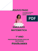 Simulado Matemática