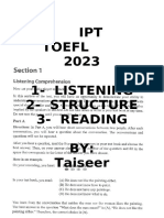 (Student) New Toefl Tests