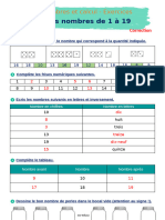 Exercices Correction Fiche de Révisions Numéro 3 CP Période 1