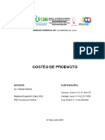 CDC Unidad IV. Costeo de Productos