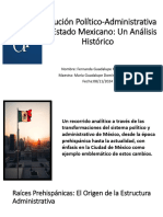 Evolución Político-Administrativa Del Estado Mexicano: Un Análisis Histórico