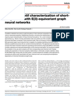 Chemical Motif Characterization of Short Range Order With e 3 Equivariant Graph Neural Networks