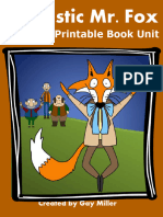 6 - Fantastic Mr. Fox Novel Study - Digital + Printable Book Unit (Roald Dahl)