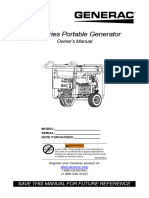 GP Series Portable Generator: Owner's Manual