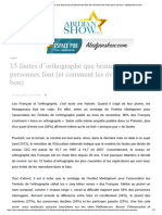 15 Fautes D'orthographe Que Beaucoup de Personnes Font (Et Comment Les Éviter Pour de Bon) - Abidjanshow