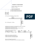 Worksheet - 6 - Tension