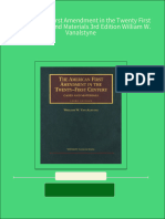 (Ebooks PDF) Download The American First Amendment in The Twenty First Century Cases and Materials 3rd Edition William W. Vanalstyne Full Chapters