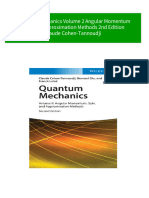 Instant Download Quantum Mechanics Volume 2 Angular Momentum Spin and Approximation Methods 2nd Edition Claude Cohen-Tannoudji PDF All Chapter