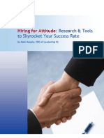 Hiring For Attitude Skyrocket Success