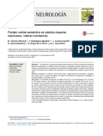 Neurología: Fluidez Verbal-Semántica en Adultos Mayores Mexicanos: Valores Normativos