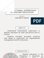 Instructional Supervision in Teacher Education Aiah June Rontas