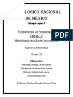 UNIDAD 2, Metodologia de Solucion (Fundamentos de Programacion)