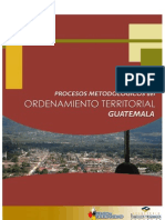 Procesos Metodológicos de Ordenamiento Territorial. Guatemala.