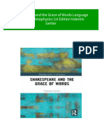 (FREE PDF Sample) Shakespeare and The Grace of Words Language Theology Metaphysics 1st Edition Valentin Gerlier Ebooks