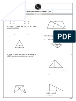 Triangles - Practice Sheet - Warrior Series Class-10th