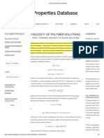 Viscosity of Polymer Solutions