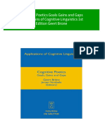 Instant Download Cognitive Poetics Goals Gains and Gaps Applications of Cognitive Linguistics 1st Edition Geert Brone PDF All Chapter