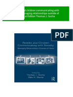 Parents and Children Communicating With Society Managing Relationships Outside of Home 1st Edition Thomas J. Socha 2024 Scribd Download