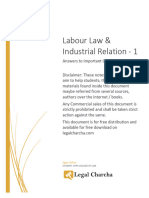 Labour Law Industrial Relations 1 1