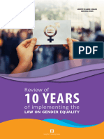 2020 - Review of 10 YEARS of Implementing The Law On Gender Equality