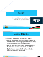 General Considerations For Microbiology Specimen