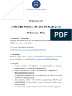 Regulamento - Torneio Absoluto Liga Da Maia 24-25