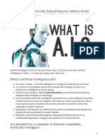 Artificial Intelligence (AI) : Everything You Need To Know