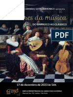 Orquestra de Câmara L'Estro Armonico Programa de 17 de Dez.