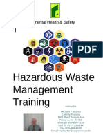 Hazardous Waste Management Training