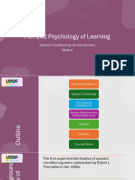 Psy 202 Psychology of Learning Week 4