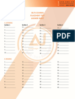 2. IELTS (full) - Placement test - Phiếu trả lời