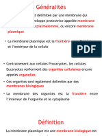 1-La Membrane Plasmatiques