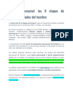 Ficha de Ca769tedra Teori769a Psicosocial Las 8 Etapas o Edades Del Hombre. ERIKSON 1