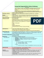 Appendicitis Clinical Pathway PRP