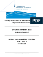 Communication Subject Guide 2024 - 1