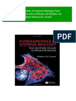 Get Fundamentals of Systems Biology From Synthetic Circuits To Whole Cell Models 1st Edition Markus W. Covert Free All Chapters