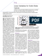 Controlling Process Variables For Solid-State Battery Performance