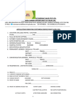 Futureway Sales PVT - LTD Application Form PDF